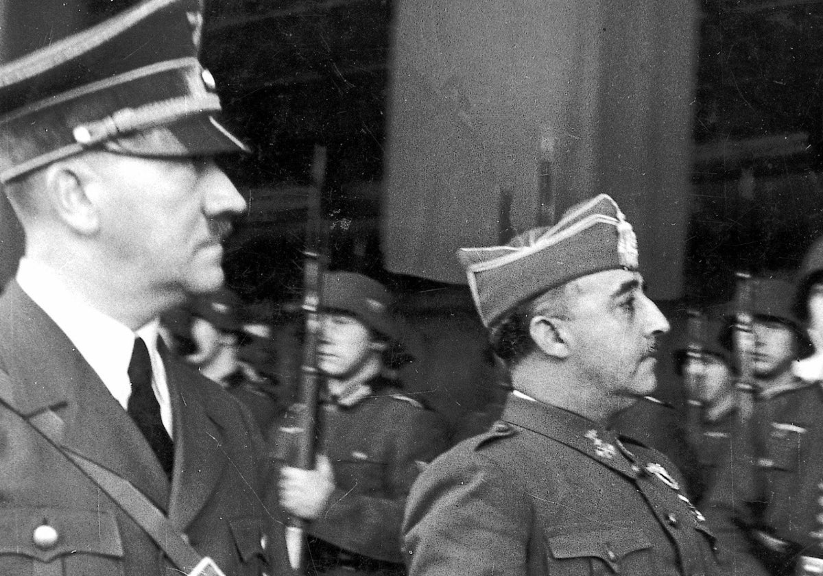 Hitler y Franco, en Hendaya