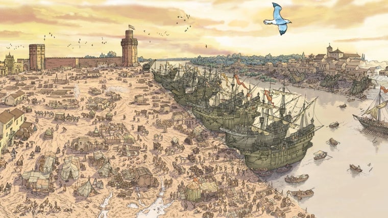 Seville arenalinin illüstrasyonu