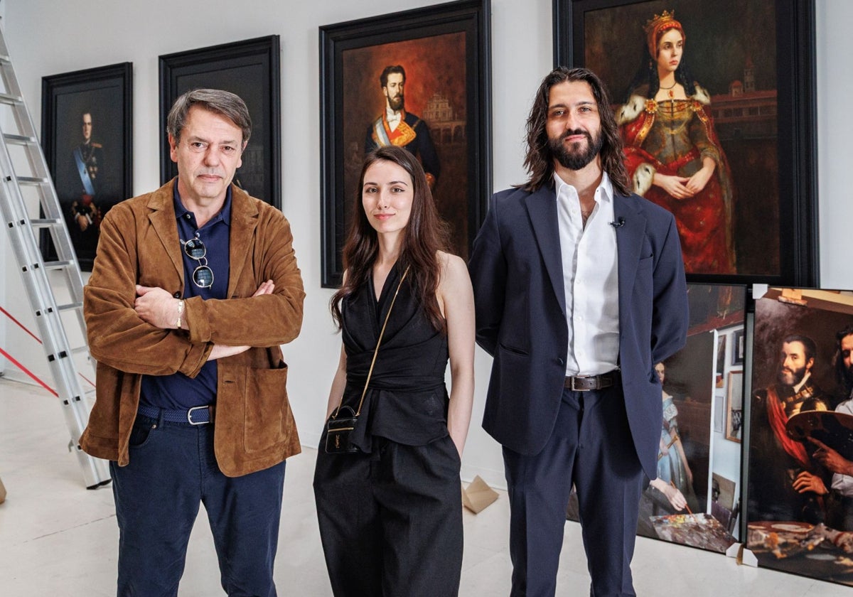 De izquierda a derecha: Ferrer-Dalmau, Alissa S. y Alejo Segarra