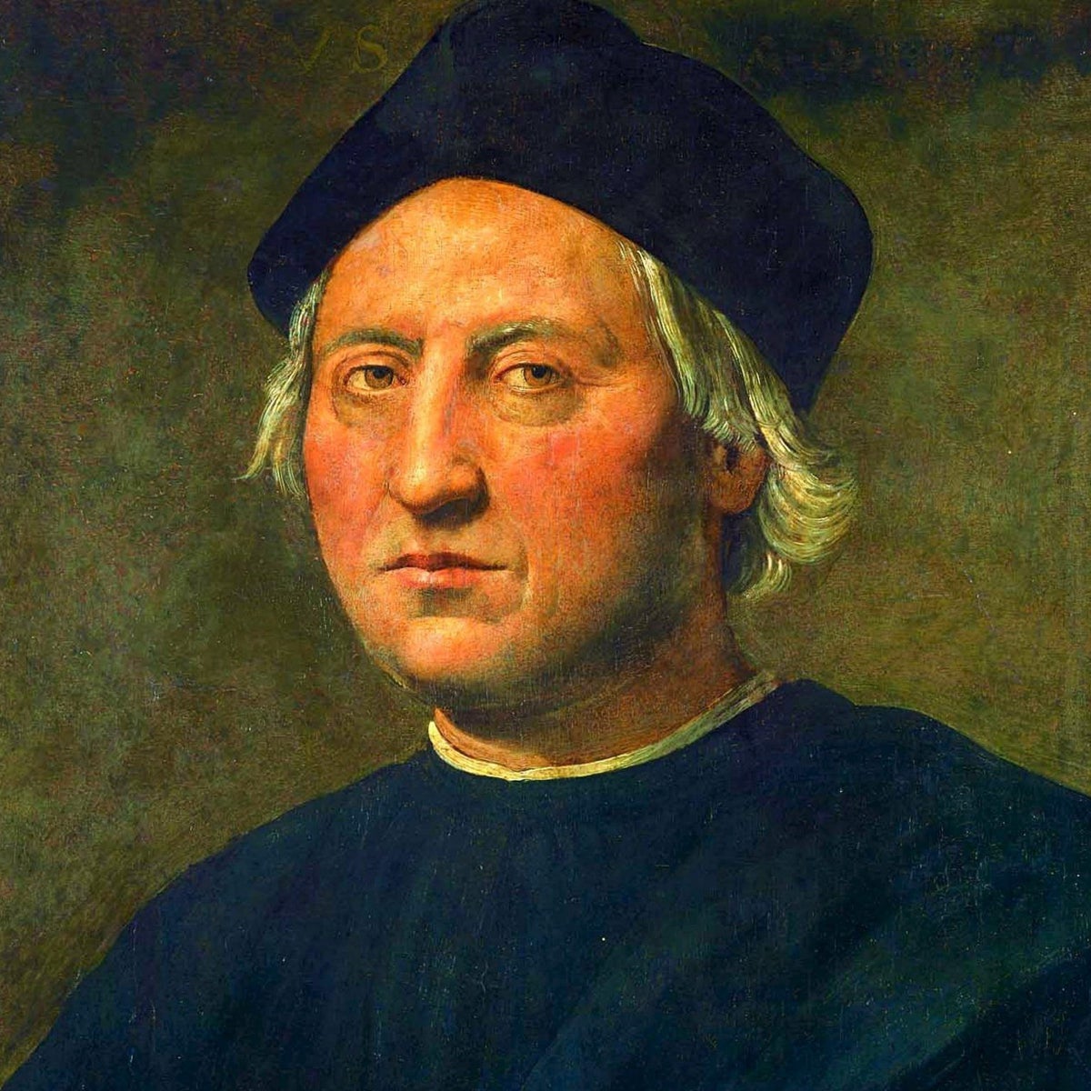 Un cuadro de Cristóbal Colón del pintor italiano del Renacimiento Ghirlandaio