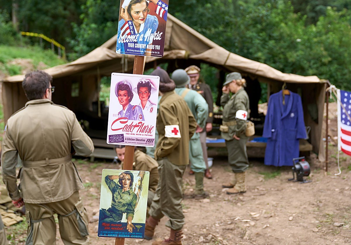 Uno de los hospitales, montado