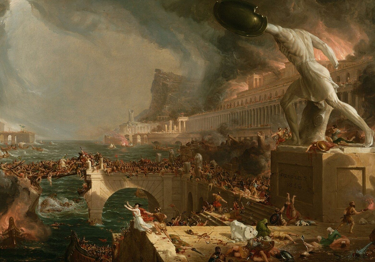 La vida del Imperio. Destrucción, de Thomas Cole