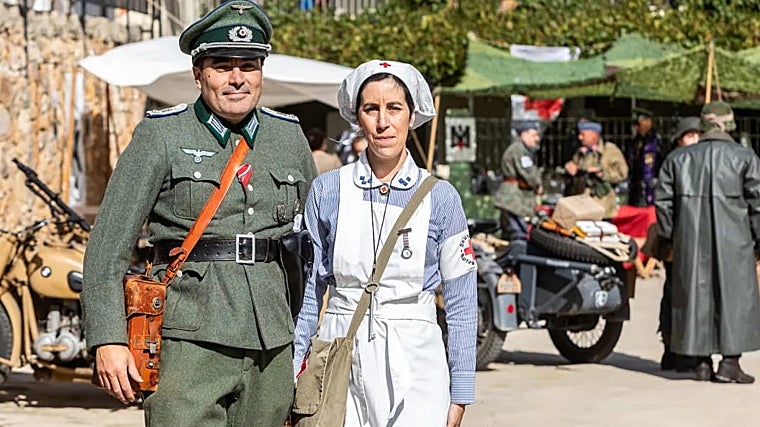 Roberto Cañón Valbuena, durante una de las recreaciones