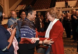 Descendientes de una esclava liberada por España dan las gracias entre lágrimas a la Reina Sofía