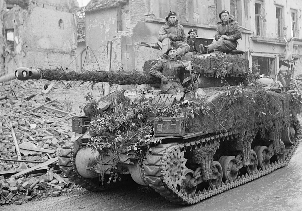 Un tanque Sherman británico