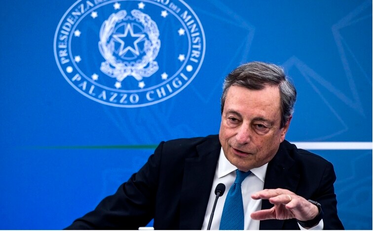 Draghi se reúne con  Mattarella para buscar una solución a la crisis tras la ruptura con el M5E