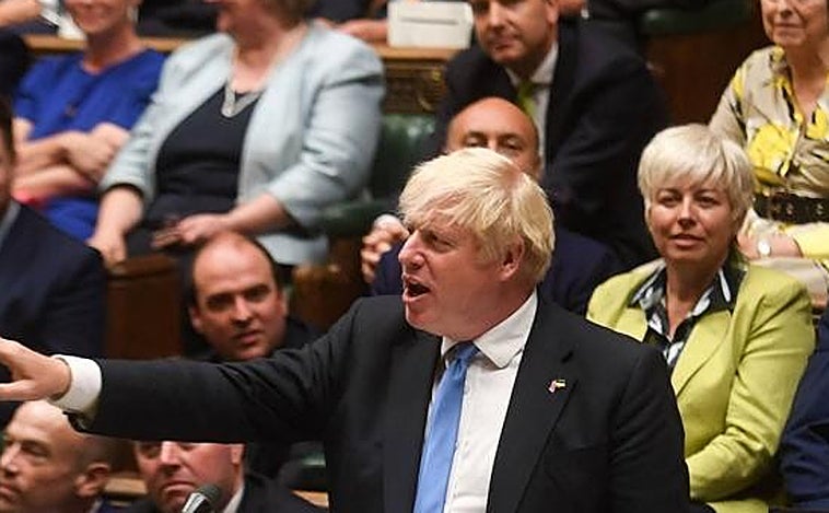 La despedida de Boris Johnson en el Parlamento: «Hasta la vista, baby»