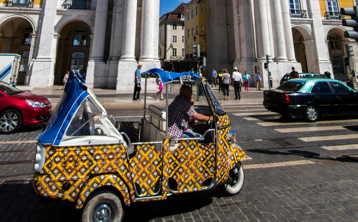 Uno de los miles de  tuk-tuk portugueses
