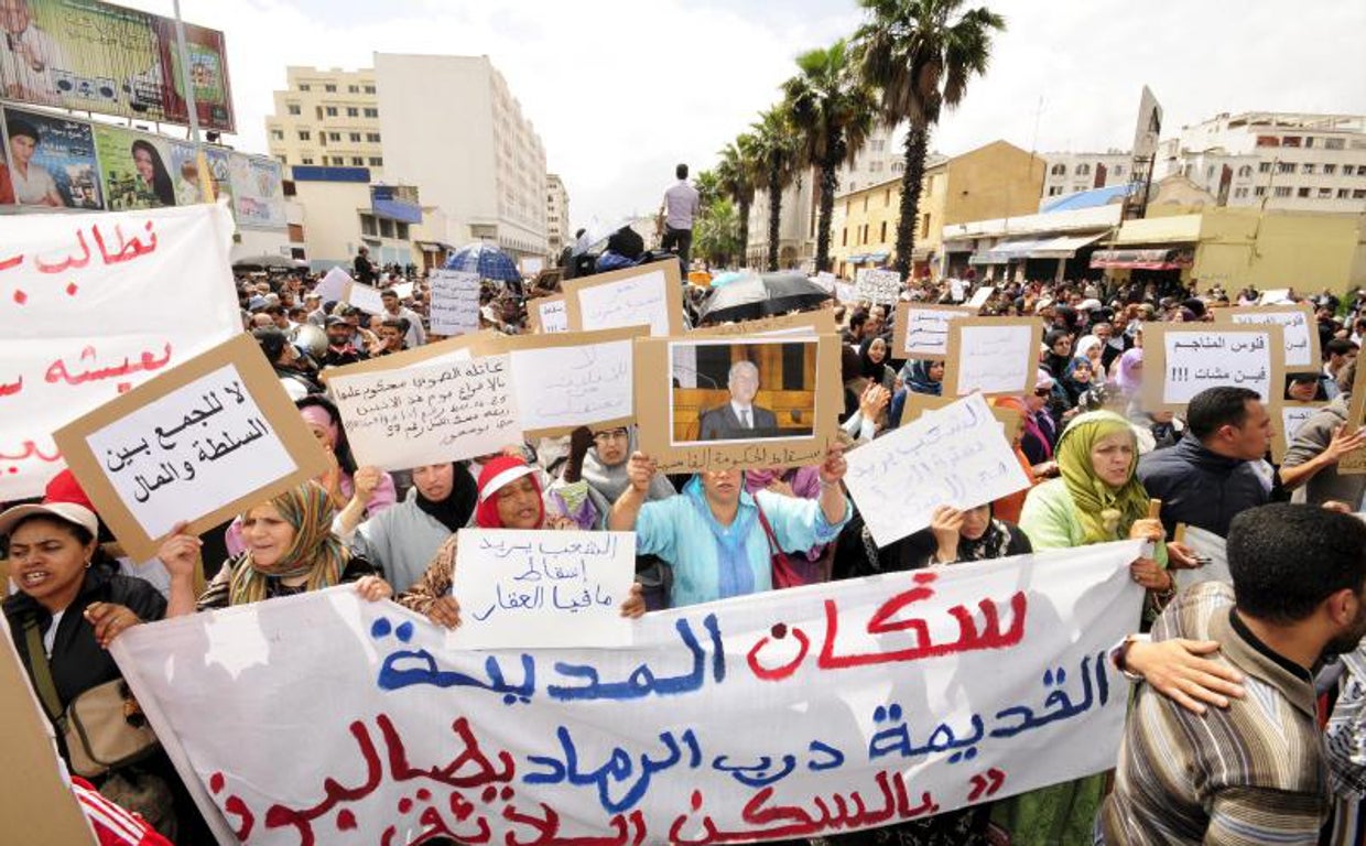 Protesta en Marruecos