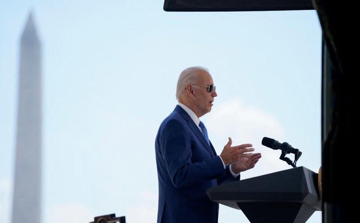 Joe Biden, presidente de Estados Unidos, durante un discurso en la Casa Blanca