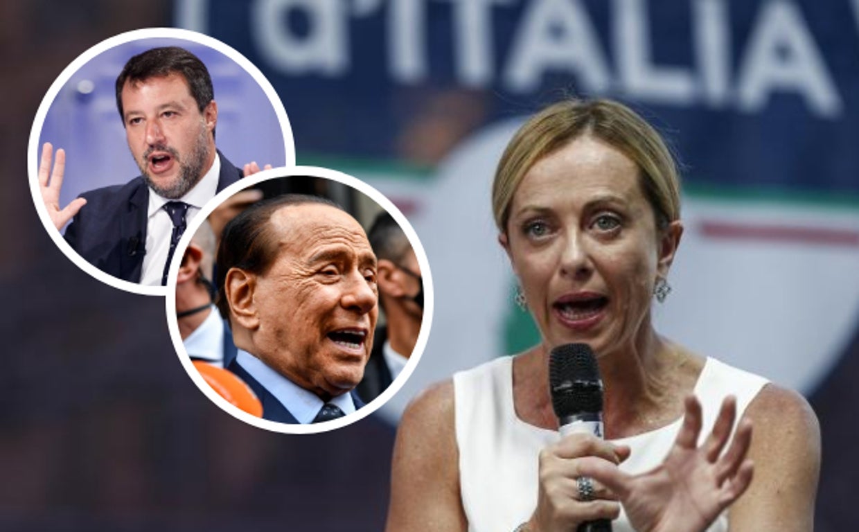 La derecha italiana se encamina hacia una holgada victoria el 25 de septiembre tras el colapso de la coalición de izquierda