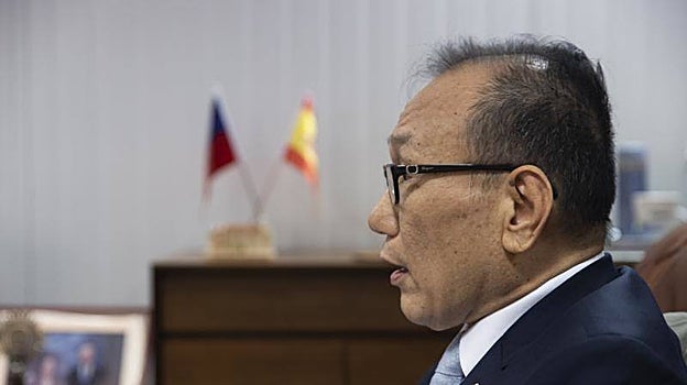 El embajador de Taiwán en España, José María Liu, durante la entrevista