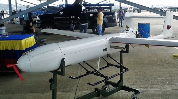 Dron iraní en una base venezolana