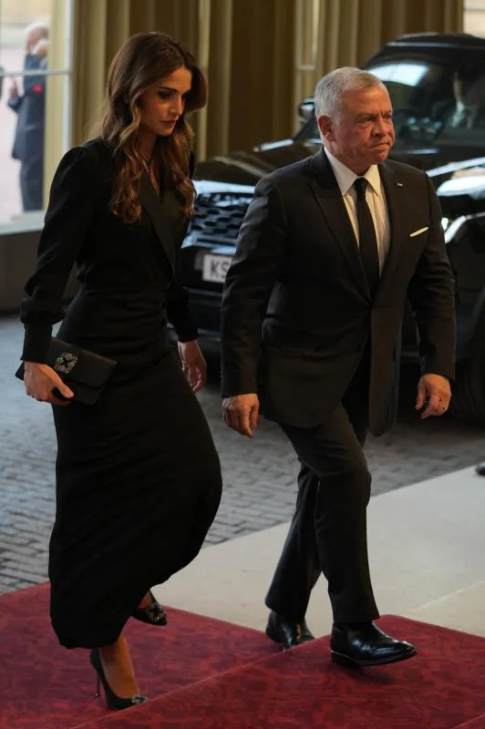 El Rey jordano Abdullah II y la reina Rania de Jordania