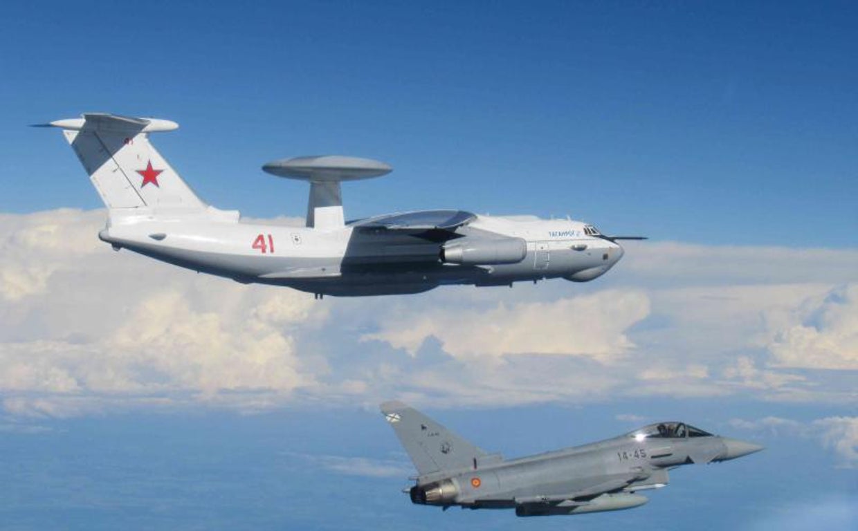Un caza español intercepta a un avión de alerta temprana ruso en julio del año pasado