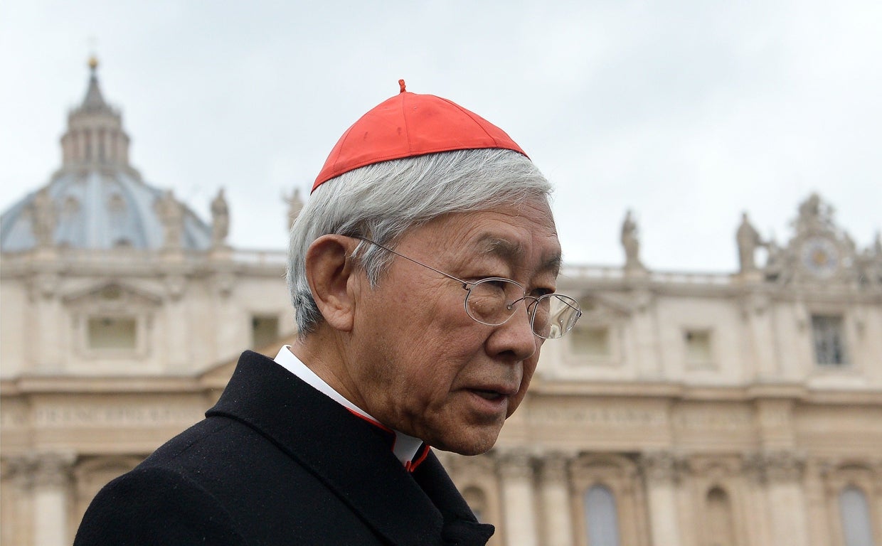 Jseph Zen, en el Vaticano en el año 2013