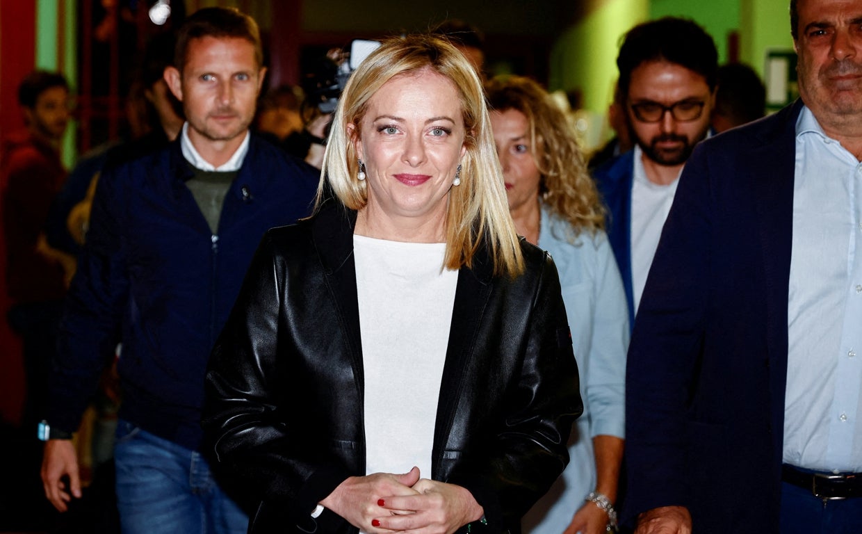 La primera ministra italiana, Giorgia Meloni