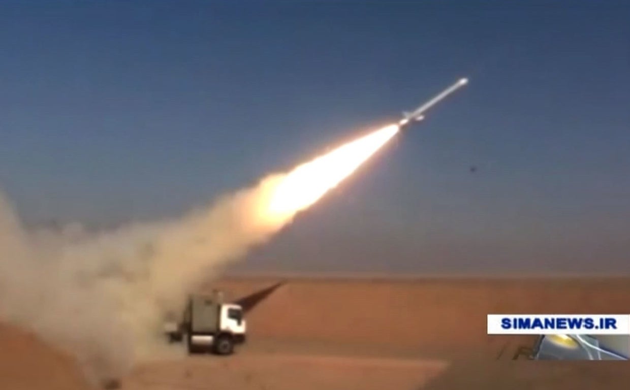 Prueba de lanzamiento de misiles en Irán en 2019