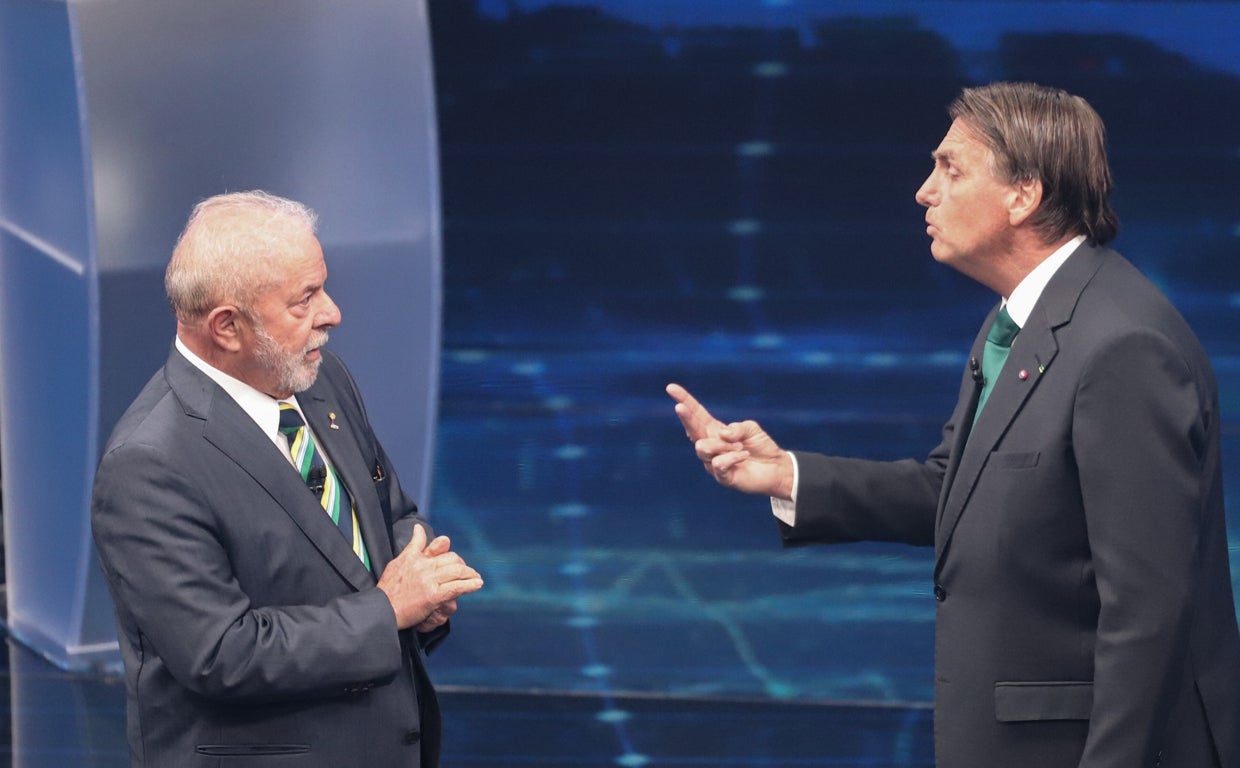 Lula y Bolsonaro, técnicamente empatados en la segunda vuelta de las  presidenciales de Brasil