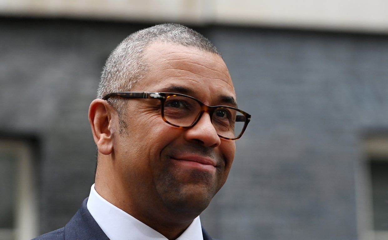 El jefe de la diplomacia británica, James Cleverly.