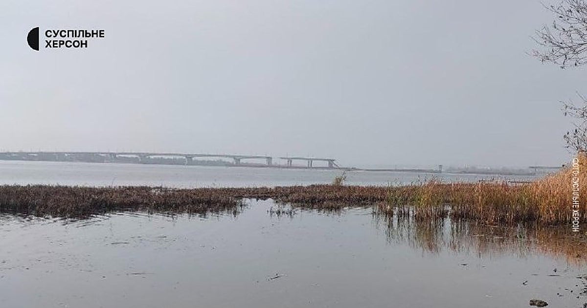 Banderas de Ucrania, en el centro de Jersón