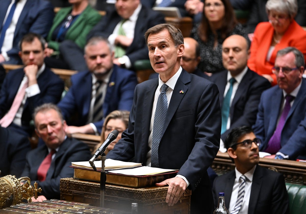 El ministro de Finanzas del Reino Unido, Jeremy Hunt