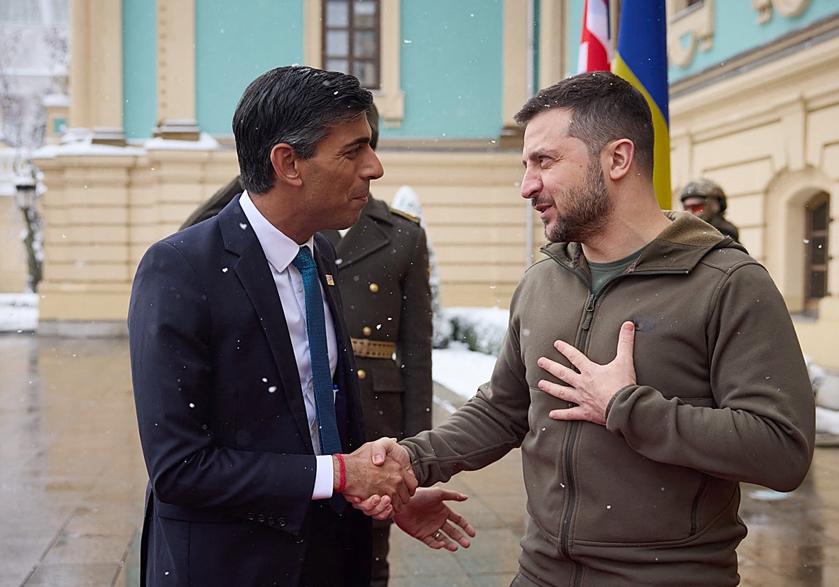 La visita del nuevo 'premier' británico zanja el desencuentro entre Kiev y sus aliados por el misil de Polonia