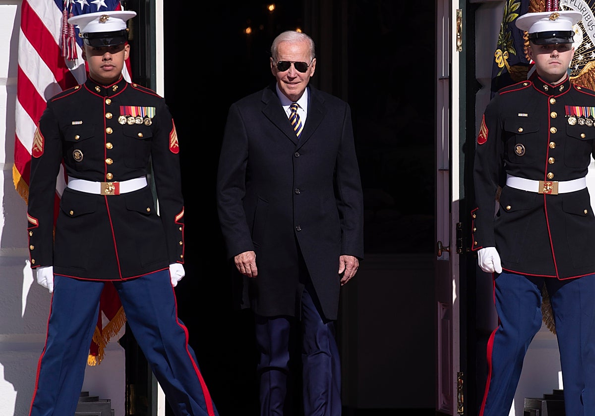 El presidente Joe Biden, este lunes en la Casa Blanca