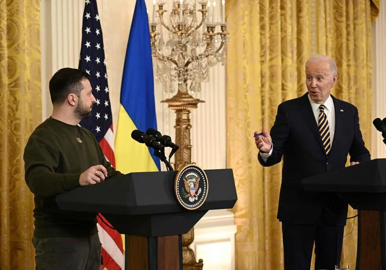 Zelenski y Biden cementan su alianza en Washington frente a las dudas en EE.UU.