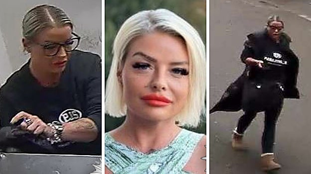 Las fotos que ha difundido la policía de Stuttgart de Mirnesa para localizarla