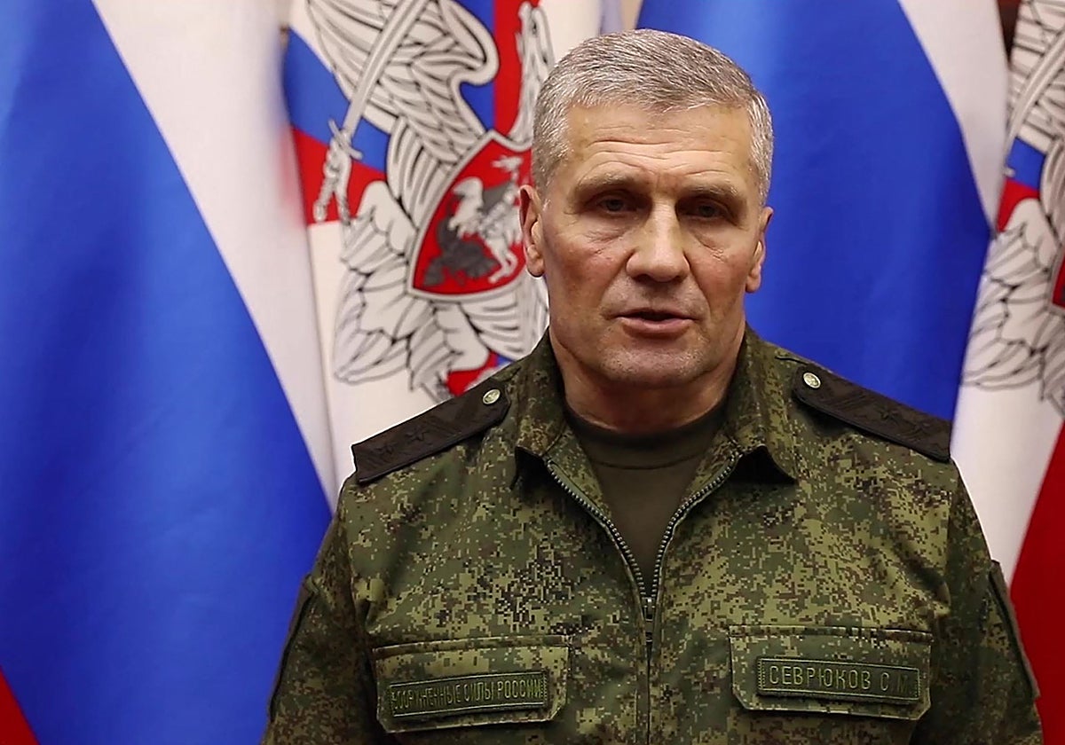 El teniente general Sergei Sevryukov, hablando durante su conferencia de prensa en Moscú este miércoles