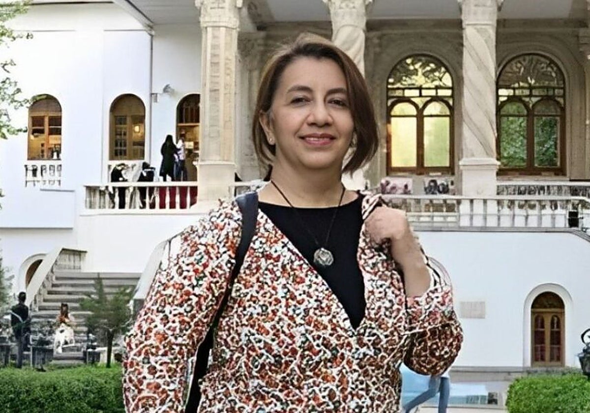 La actriz Mozhgan Ilanlu