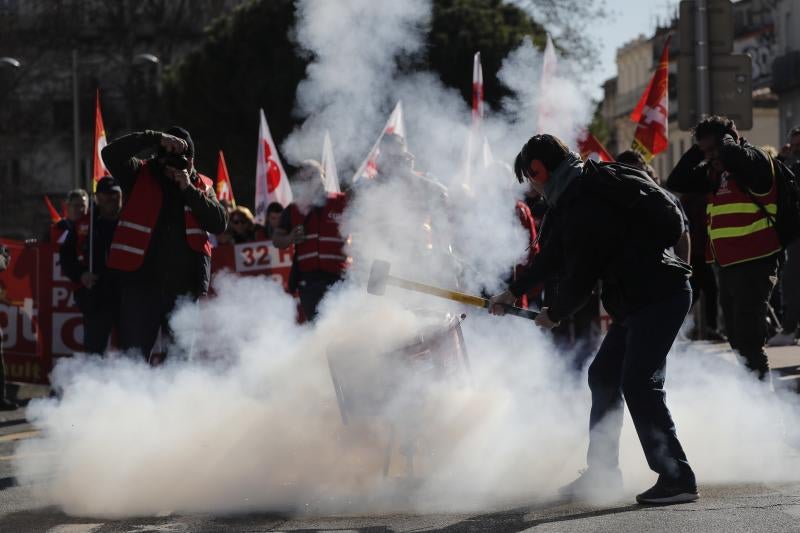 La movilización francesa contra la reforma de las pensiones, en imágenes