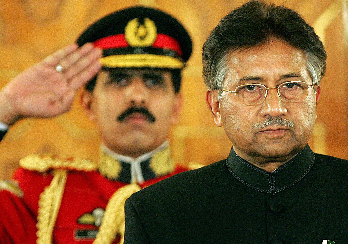 El expresidente de Pakistán Pervez Musharraf.