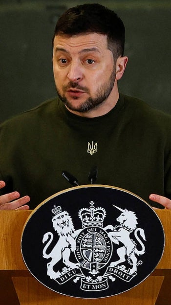 El presidente de Ucrania, Volodímir Zelenski