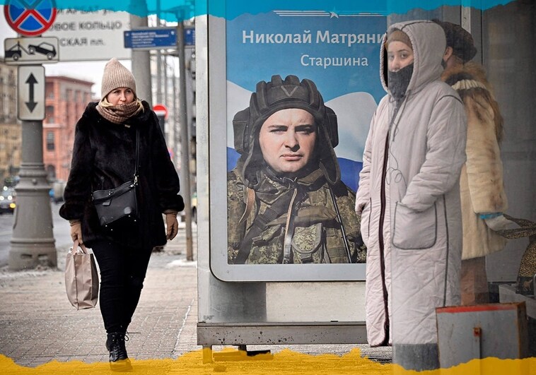 Rusia, año 1 de la invasión: represión y propaganda para ganar el apoyo social a la guerra de Putin