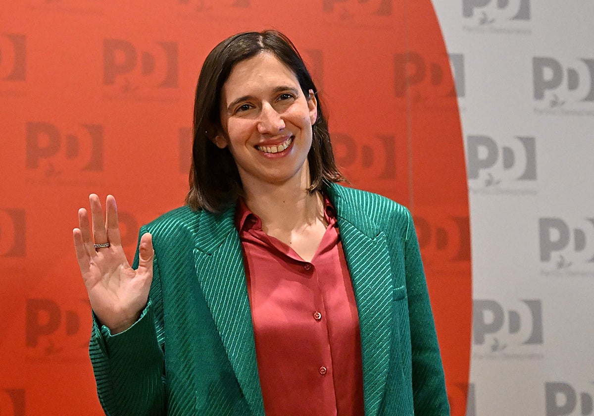 Elly Schlein, ayer en la toma de posesión como líder del Partido  Demócrata