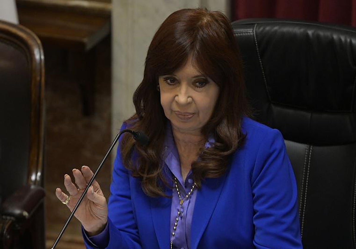 La vicepresidenta argentina Cristina Fernández de Kirchner