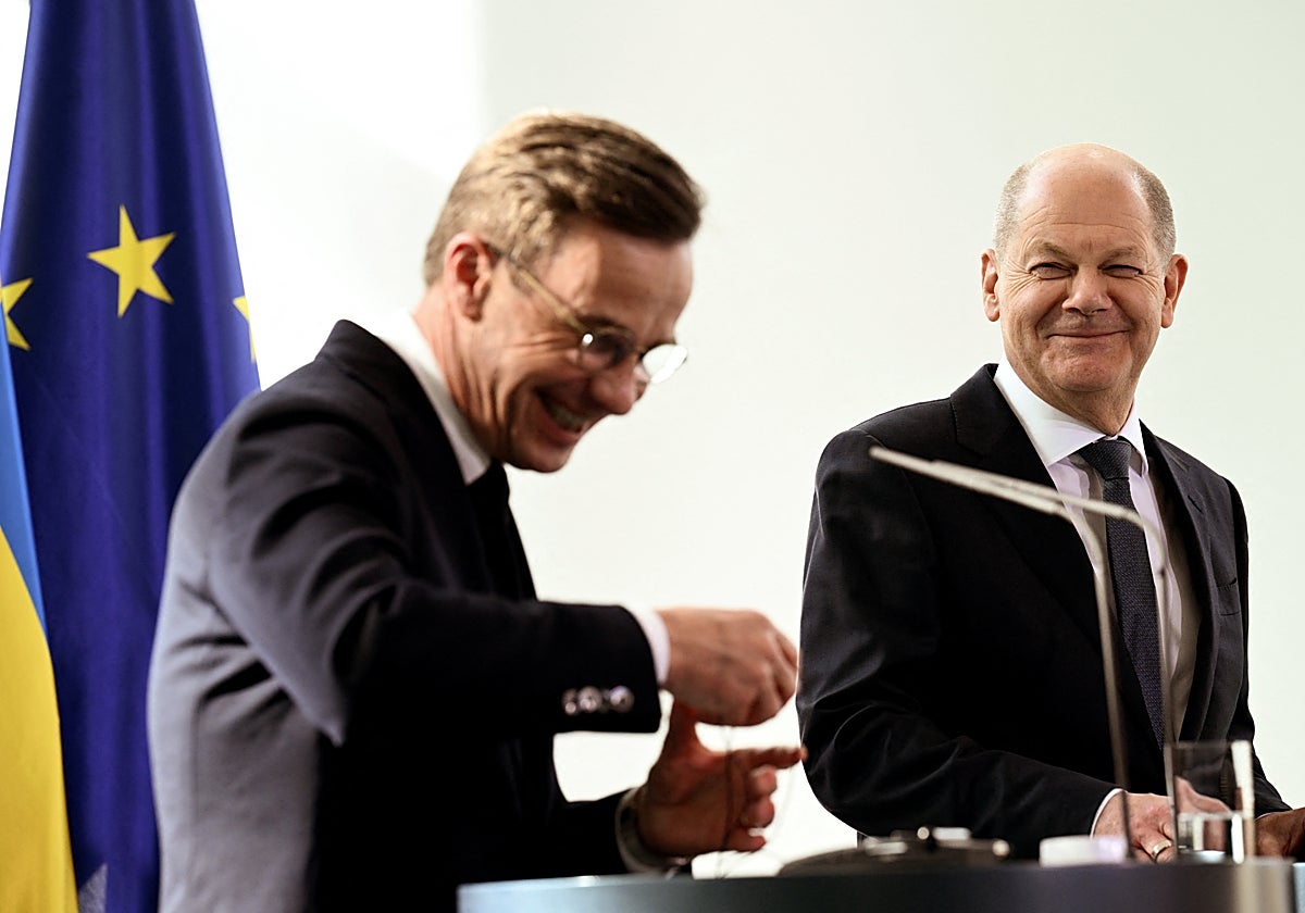 Ulf Kristersson y Olaf Scholz