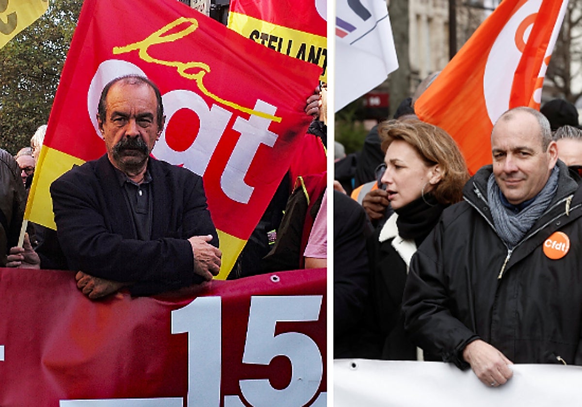 Philippe Martinez y Laurent Berger