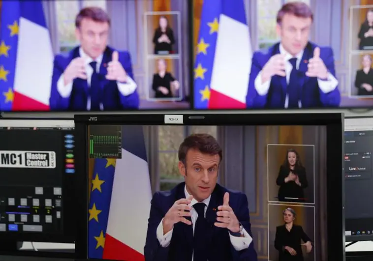 Macron defiende la ley, el orden y la mano dura contra el vandalismo