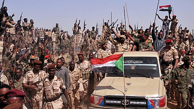 Rebeldes en la zona de Darfur, Sudán