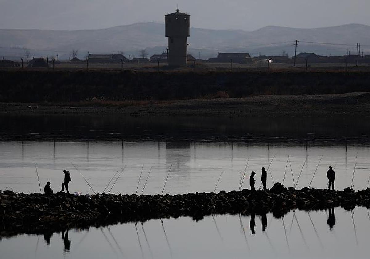 El río Yalu está en la frontera entre Corea del Norte y China y era para muchos la vía de escape