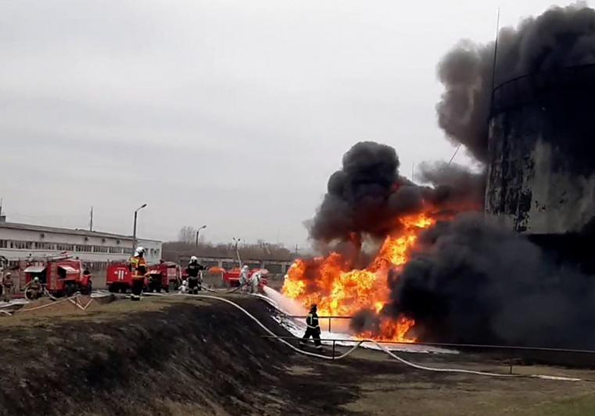 Explosión en Belgorod del pasado año