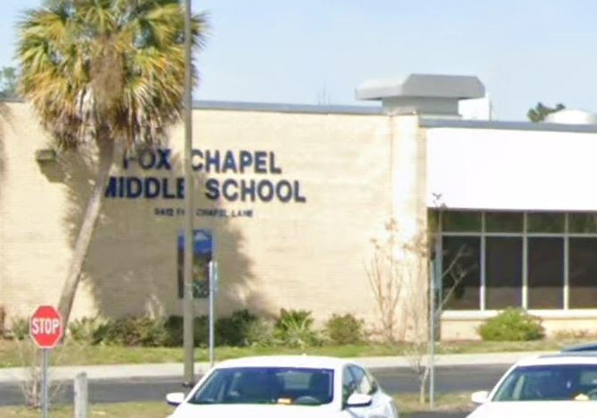 La escuela donde trabajaba la profesora