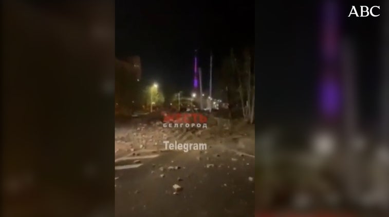 Un avión ruso deja caer una bomba por accidente en la ciudad de Bélgorod