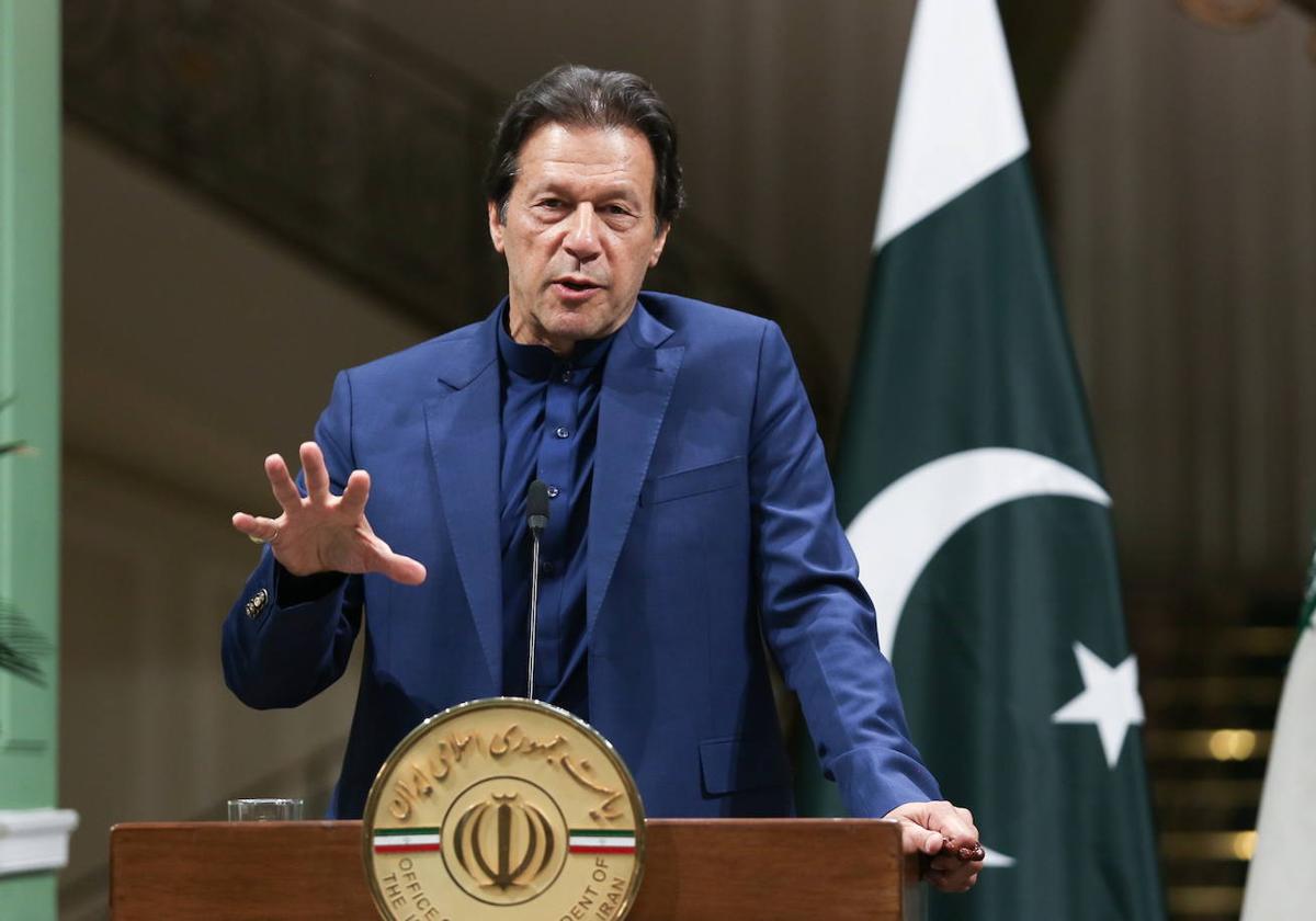 Imran Khan, en una imagen cuando era primer ministro de Pakistán