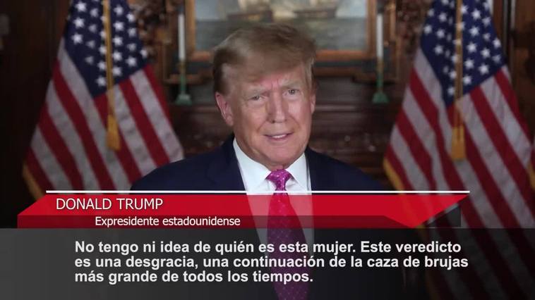 Trump rechaza su condena por abuso sexual: "Es una caza de brujas"