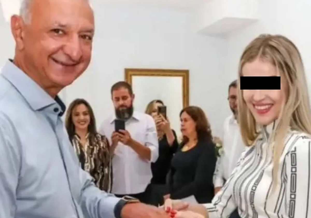 El alcalde de Araucaria, Hissam Hussein Dehaini, en su boda con una menor de 16