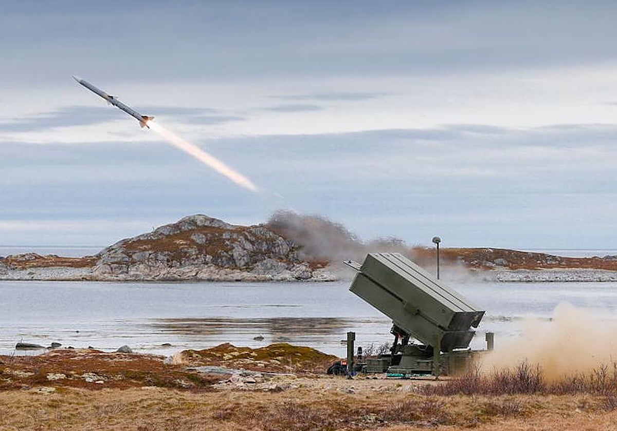 Sistema de defensa antiaéreo Nasams, en una imagen de archivo